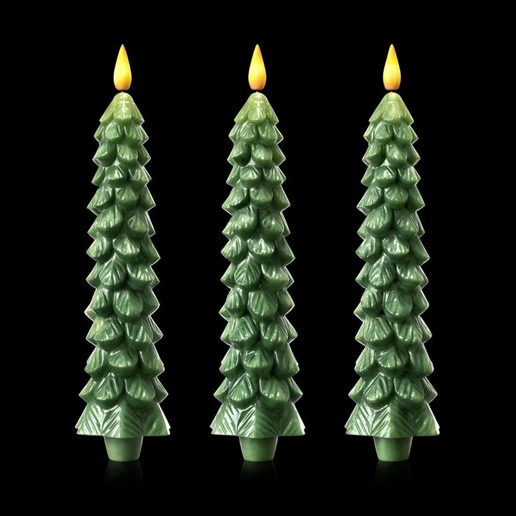 Flameless LED Christmas Tree Candles with Battery Operated Remote Control and Timer - Image 3