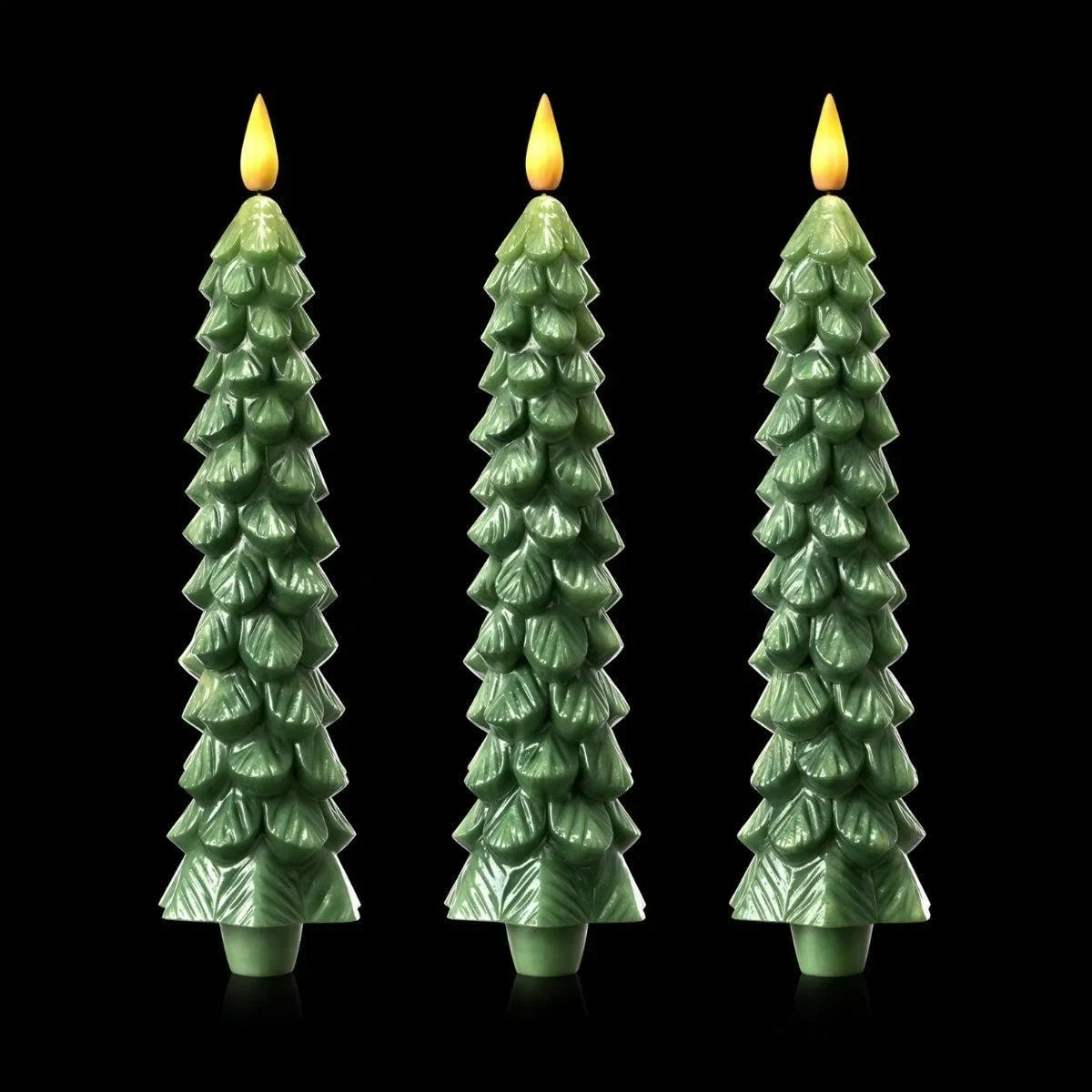 Flameless LED Christmas Tree Candles with Battery Operated Remote Control and Timer - Image 3