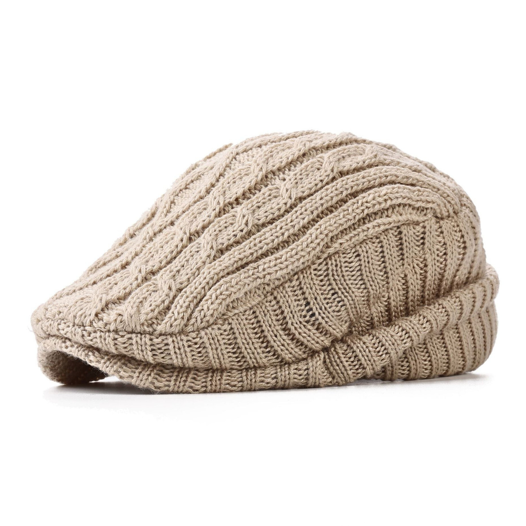 Flat Cap Knit Hats for Mens and with Cable and Fleece Lined - Image 4