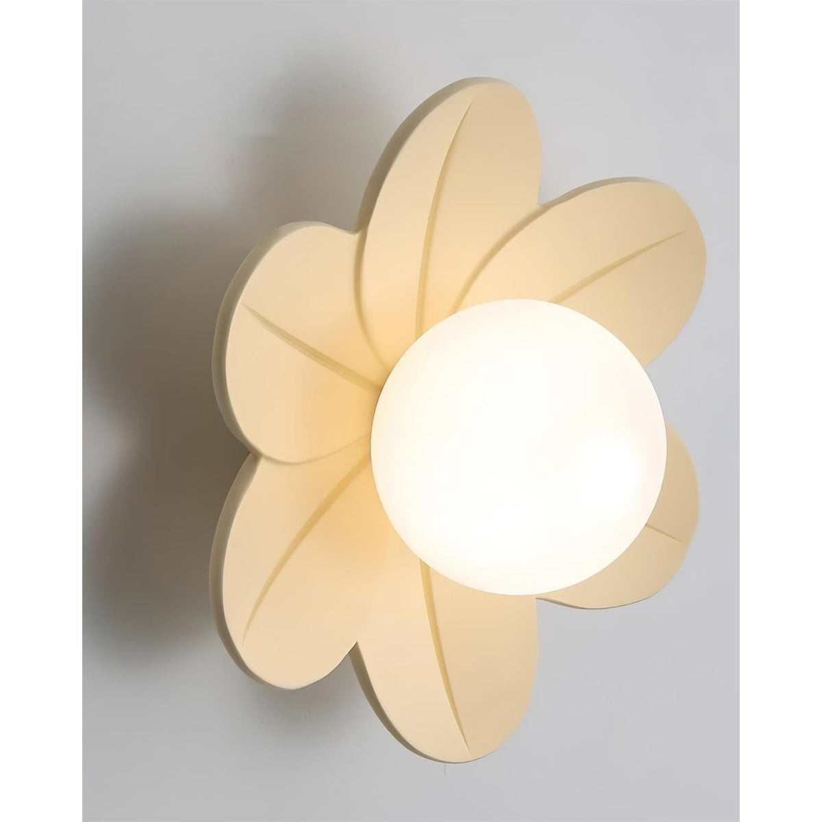 Flush Mount Ceiling Light with Frosted Glass Flower Petals and Diffused Ambient Lighting - Image 18