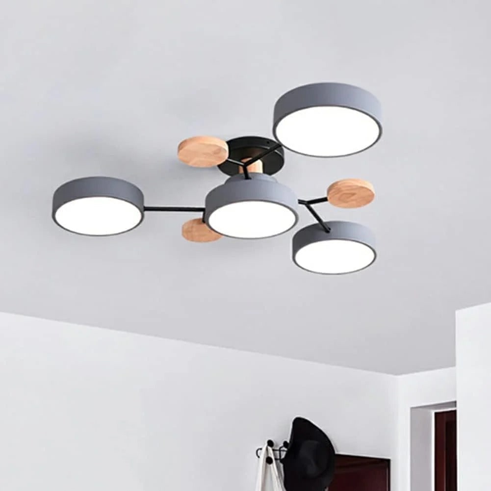 Flush Mount Ceiling Light with Modern LED Semi Design and Branching Arms - Image 14