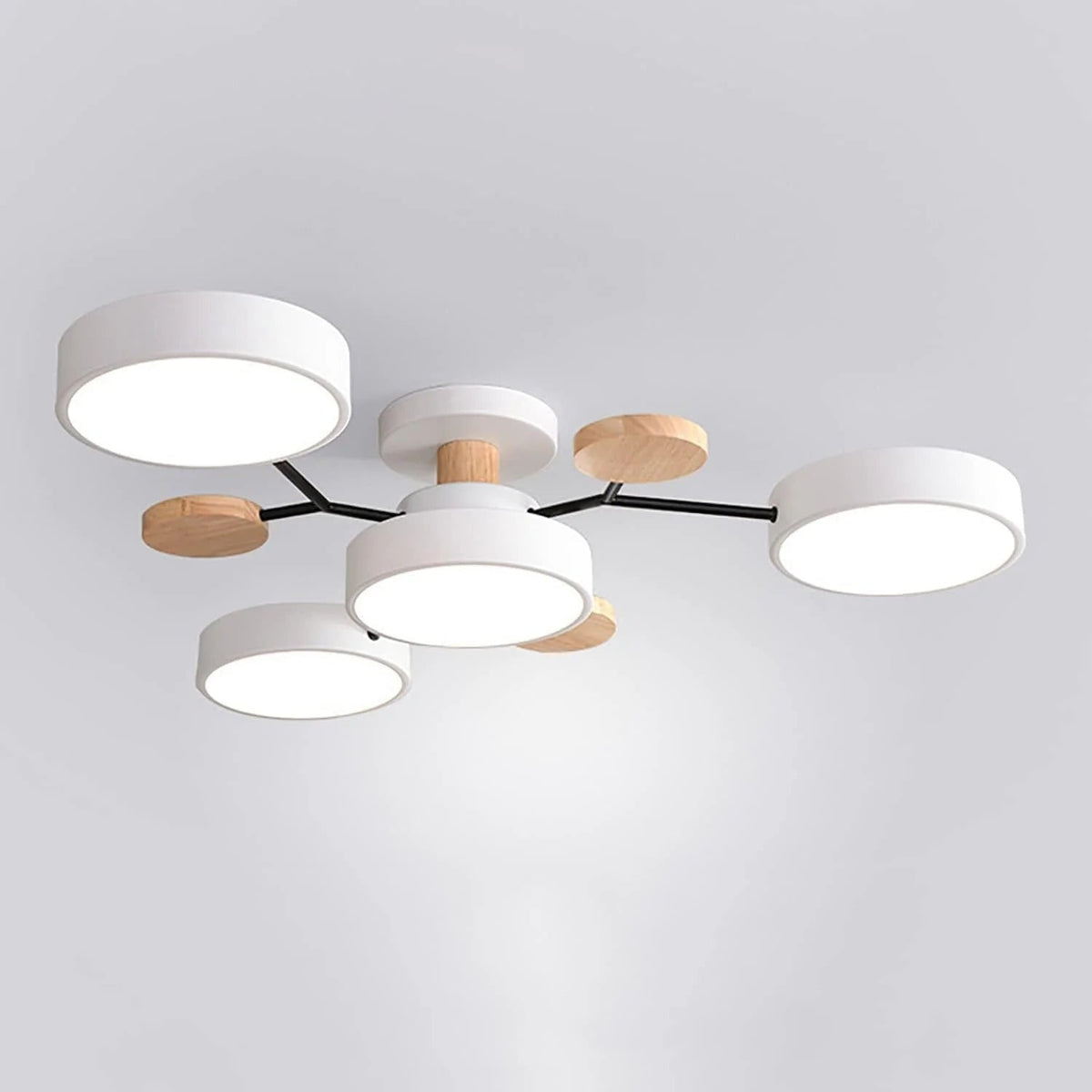 Flush Mount Ceiling Light with Modern LED Semi Design and Branching Arms - Image 21
