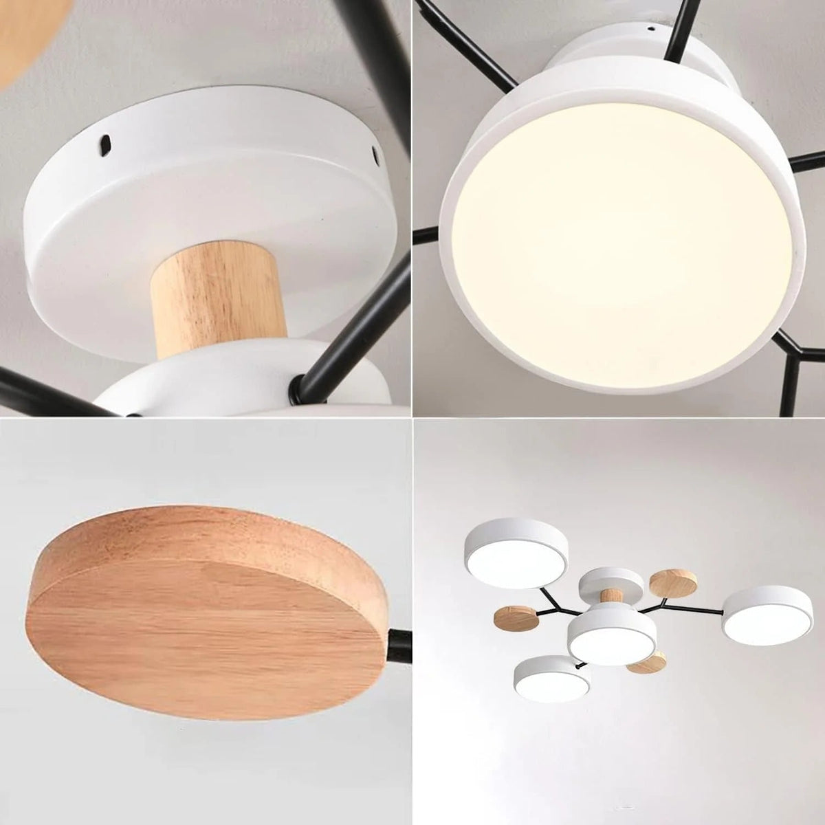 Flush Mount Ceiling Light with Modern LED Semi Design and Branching Arms - Image 27