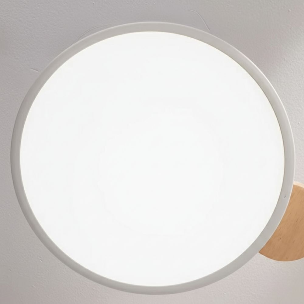Flush Mount Ceiling Light with Semi Modern Design and Wood Accents Multi-Head - Image 8