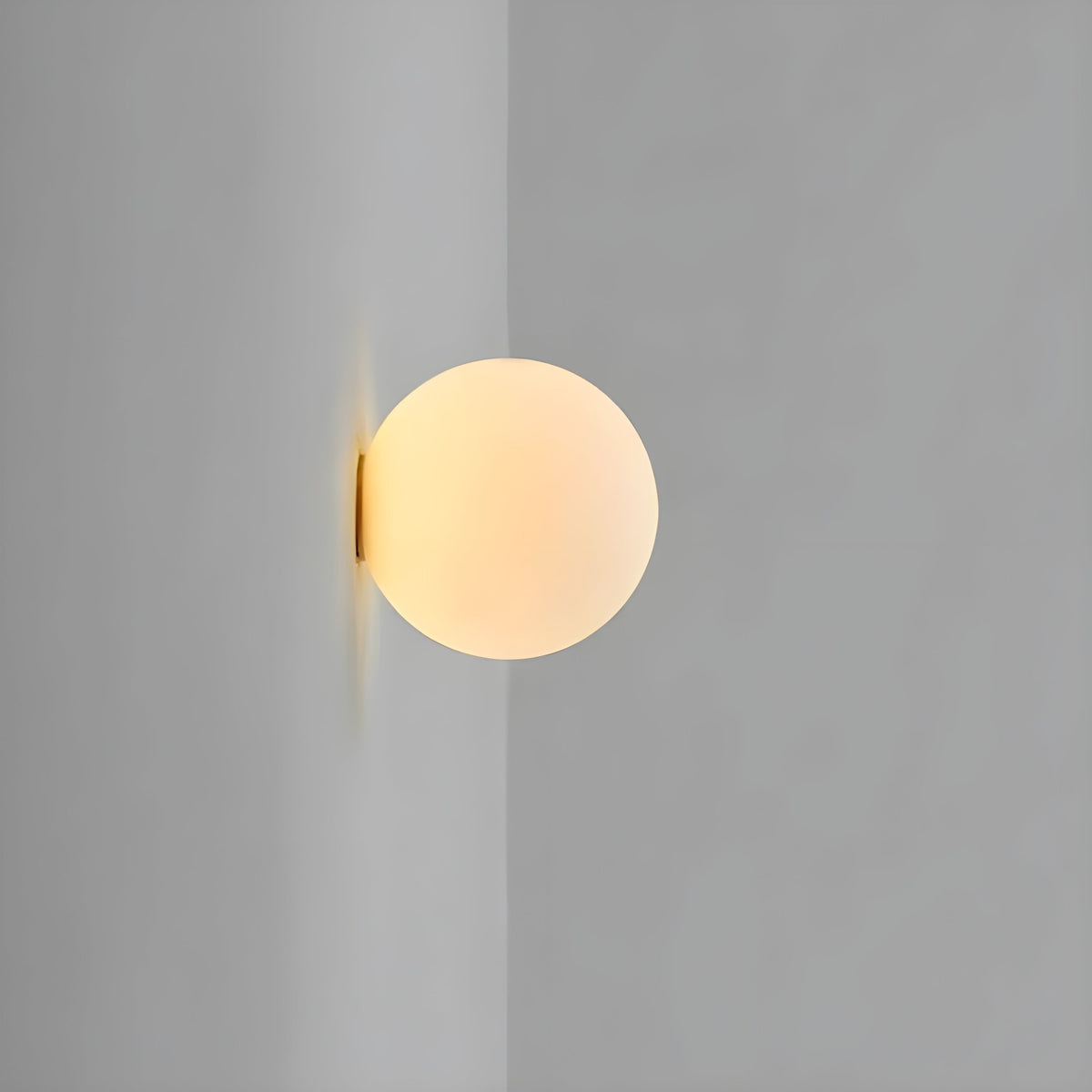 Flush Mount Globe Wall Light with Frosted Glass and Modern Minimalist Design - Image 9