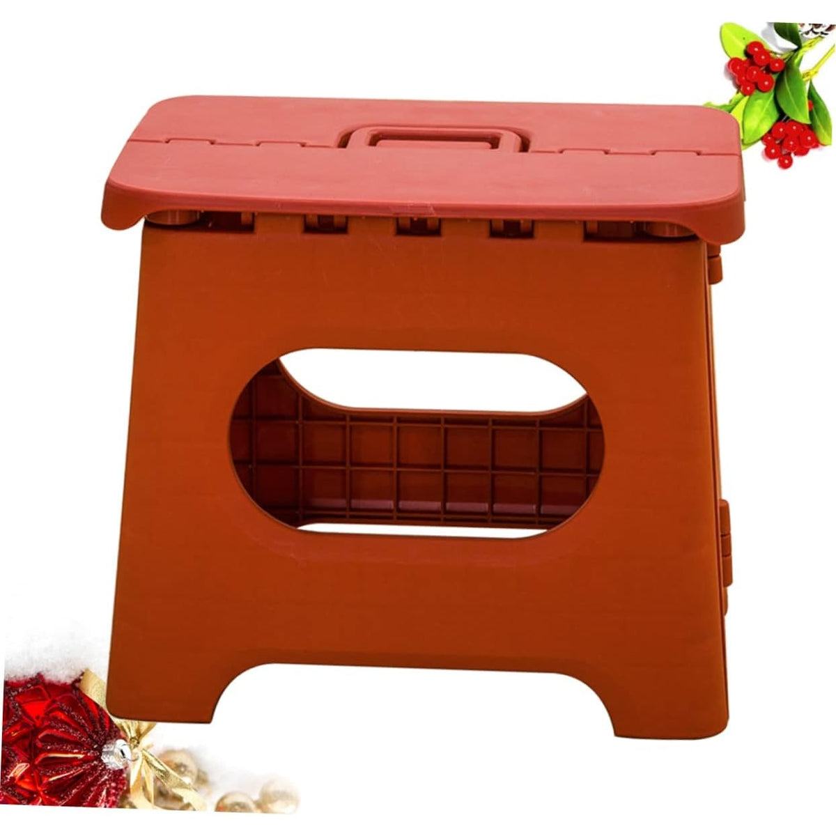 Folding Step Stool with Handle Portable Lightweight Plastic for Kitchen and Home - Image 11