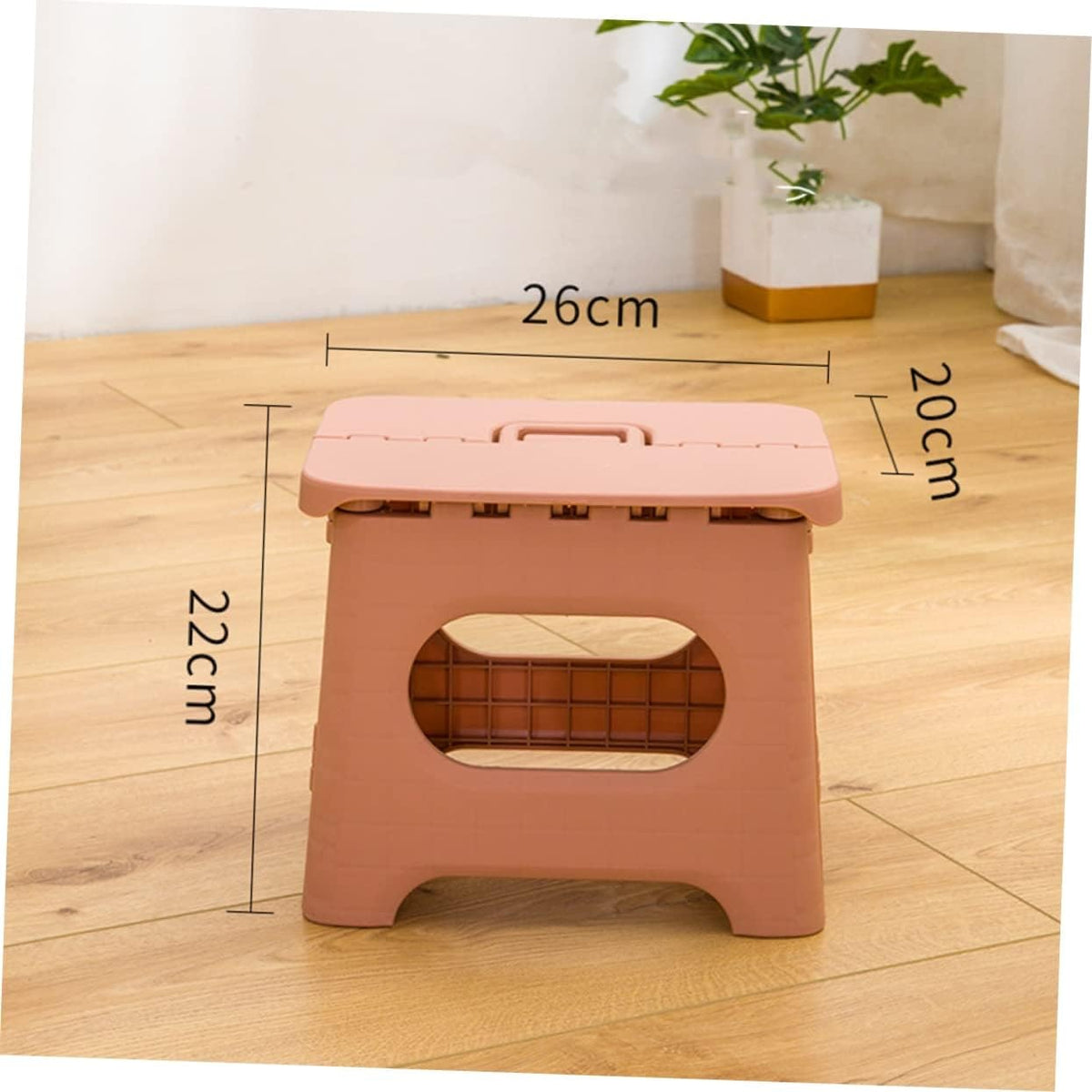 Folding Step Stool with Handle Portable Lightweight Plastic for Kitchen and Home - Image 12