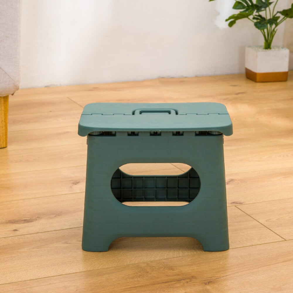 Folding Step Stool with Handle Portable Lightweight Plastic for Kitchen and Home - Image 5