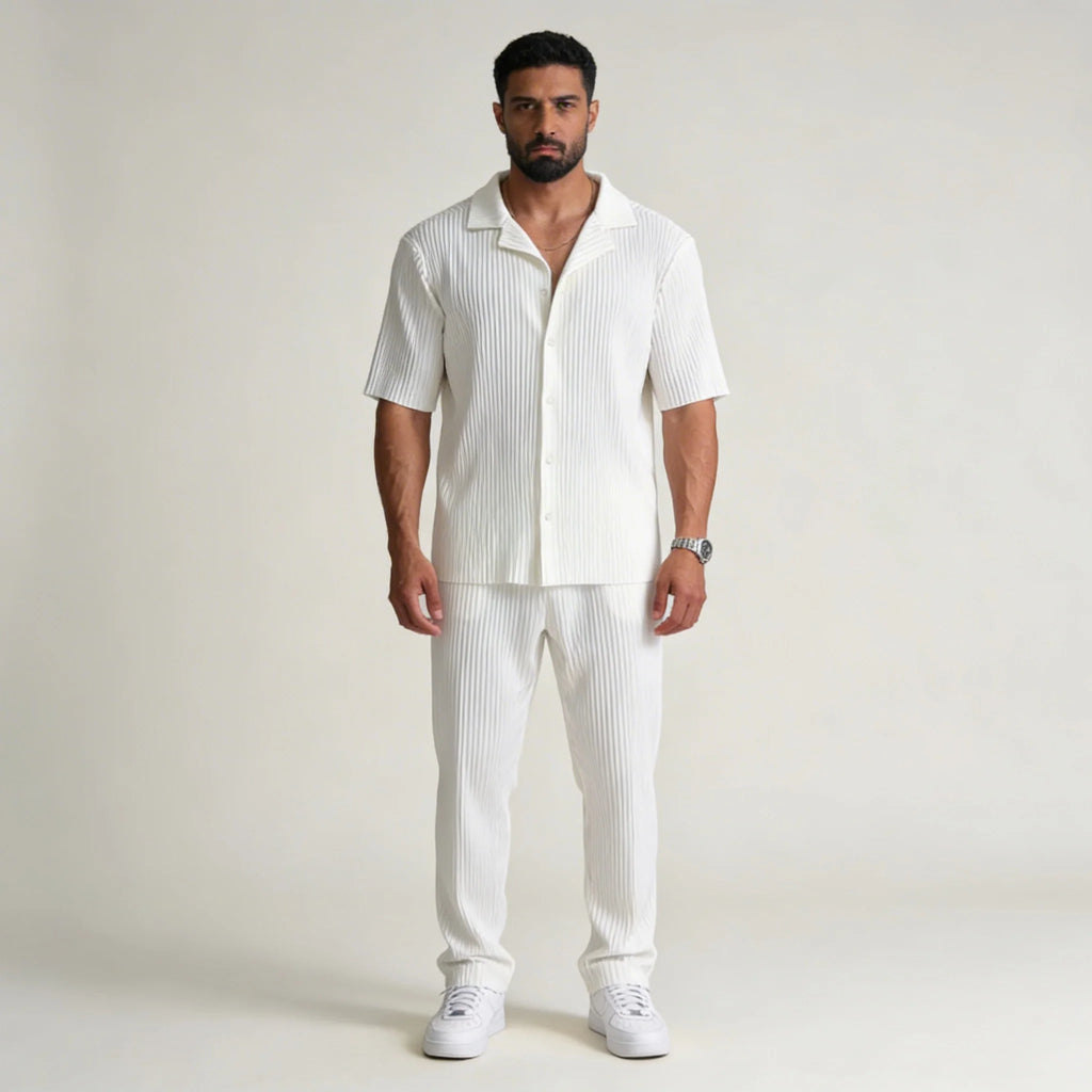 Francesco | Completo Uomo Estivo Camicia Pantalone Righe