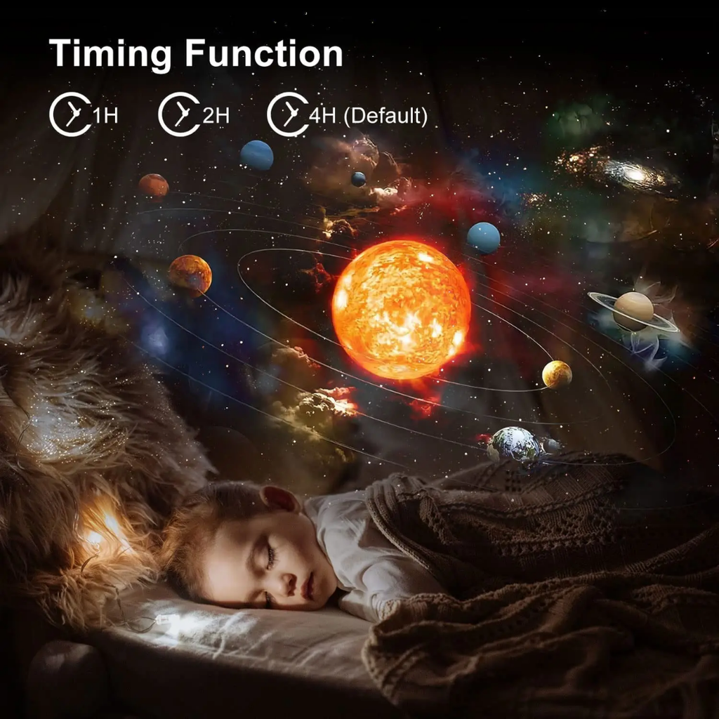 Galaxy Projector with 360° Rotation 13 Scene Discs and Adjustable Star Light - Image 4
