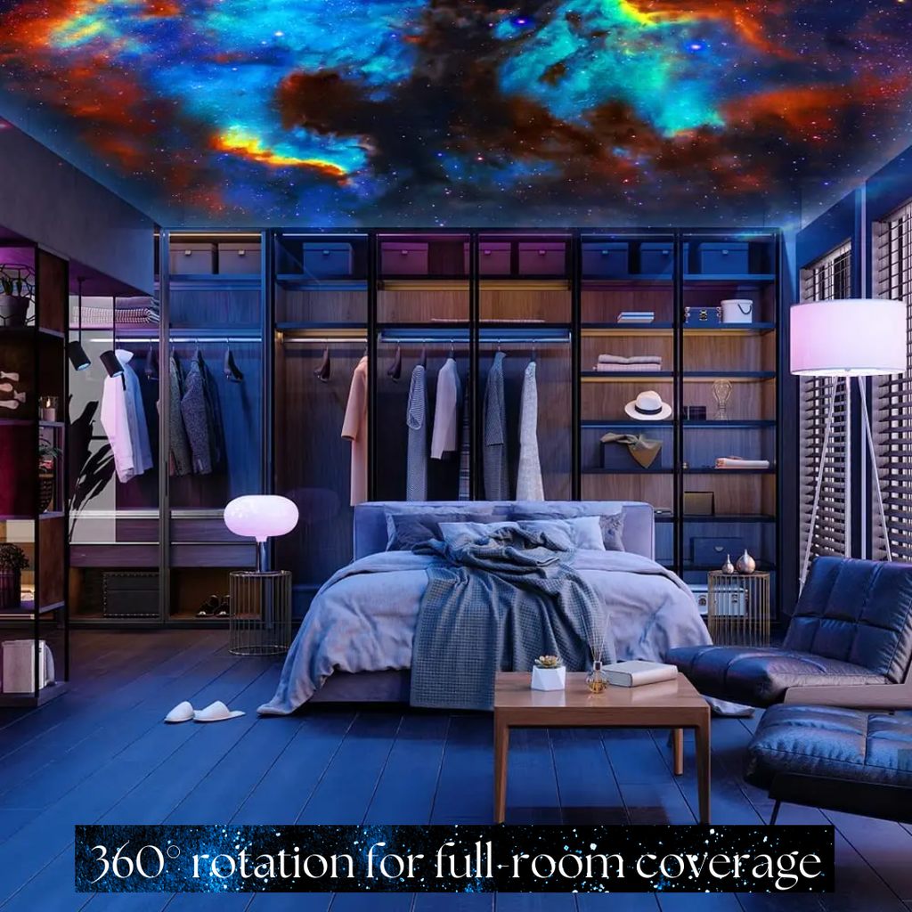 Galaxy Projector with 360° Rotation 13 Scene Discs and Adjustable Star Light - Image 9