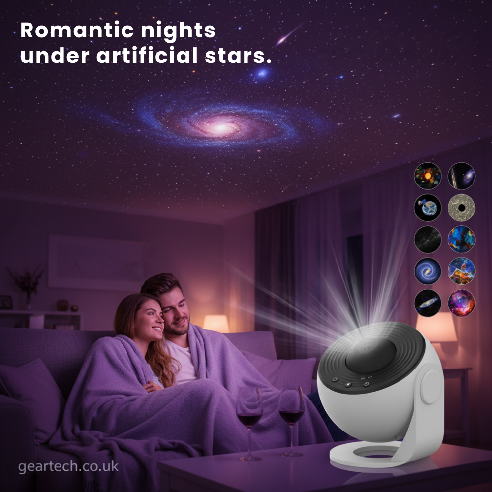 Galaxy Projector with Rotating Star Ceiling Projection and Adjustable Stand - Image 14