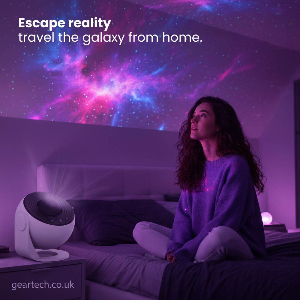 Galaxy Projector with Rotating Star Ceiling Projection and Adjustable Stand - Image 15
