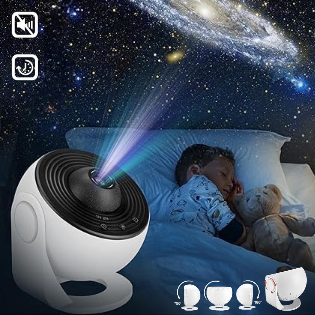 Galaxy Projector with Rotating Star Ceiling Projection and Adjustable Stand - Image 16
