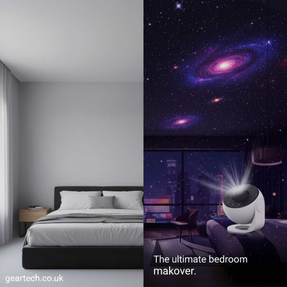 Galaxy Projector with Rotating Star Ceiling Projection and Adjustable Stand - Image 2