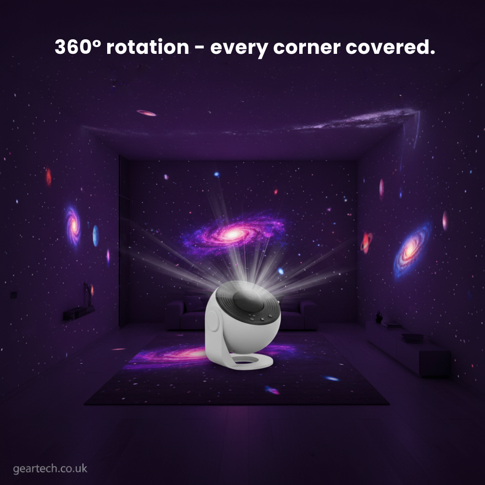 Galaxy Projector with Rotating Star Ceiling Projection and Adjustable Stand - Image 5