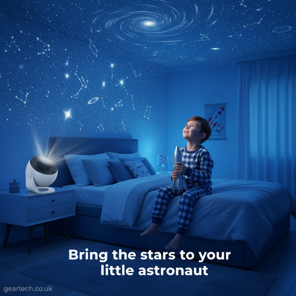 Galaxy Projector with Rotating Star Ceiling Projection and Adjustable Stand - Image 7