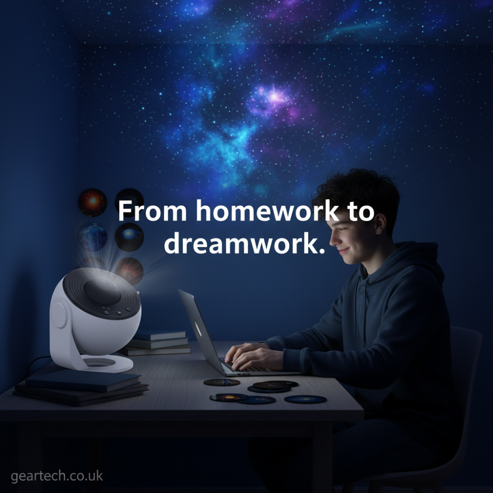 Galaxy Projector with Rotating Star Ceiling Projection and Adjustable Stand - Image 9