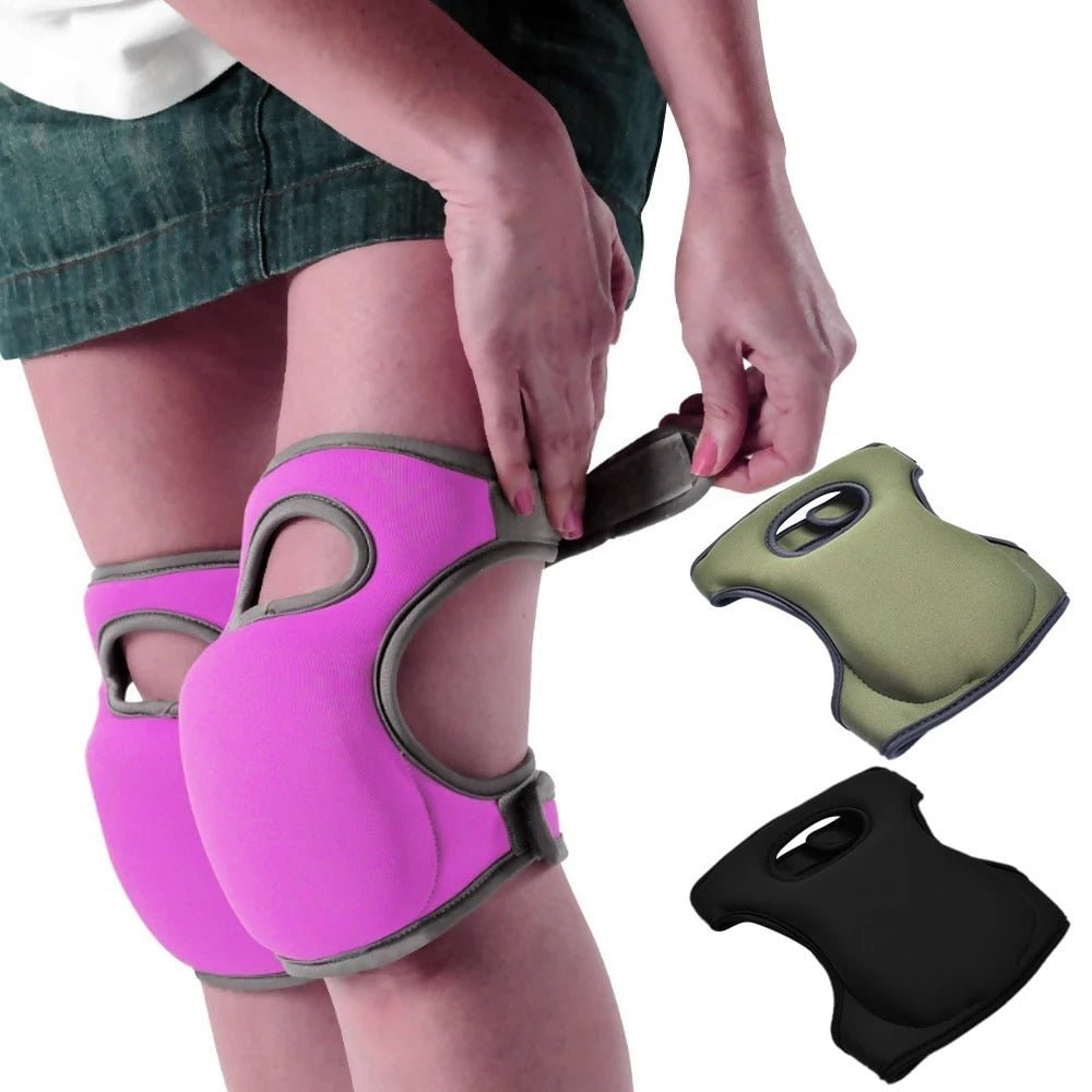 Gardening Knee Pads with Cushioned Neoprene and Adjustable Straps for Kneeling Work - Image 1