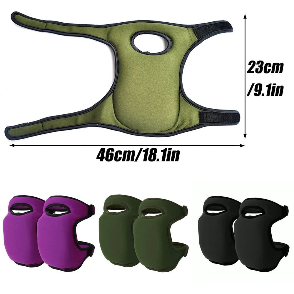 Gardening Knee Pads with Cushioned Neoprene and Adjustable Straps for Kneeling Work - Image 5