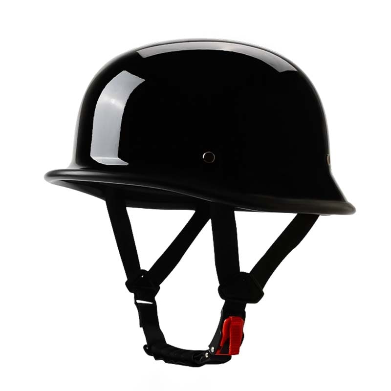 German Motorcycle Helmet Half Shell Open Face Dot Certified Lightweight with Quick Release Buckle - Image 4