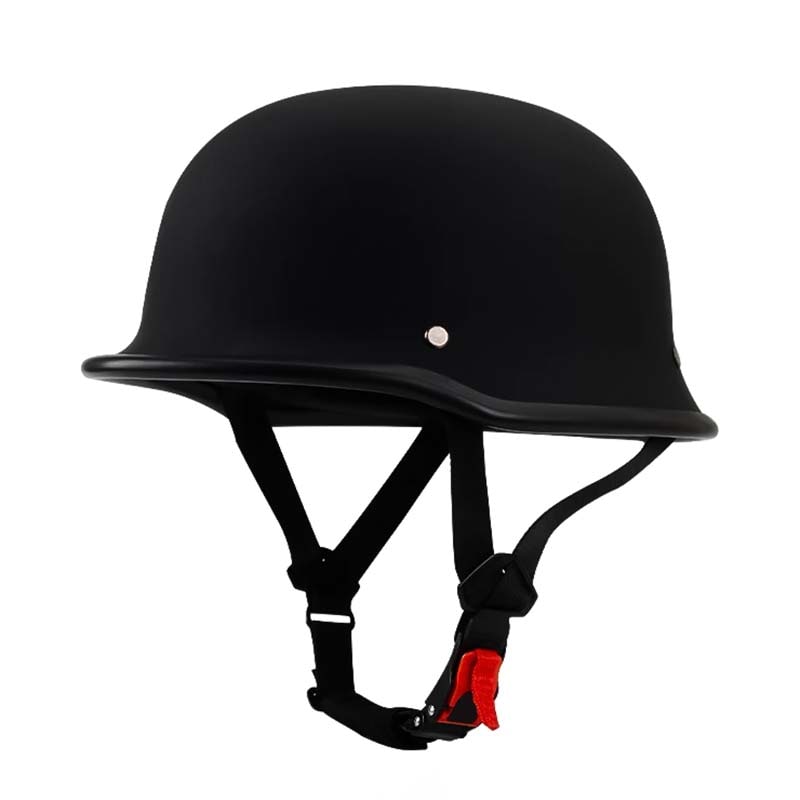 German Motorcycle Helmet Half Shell Open Face Dot Certified Lightweight with Quick Release Buckle - Image 5