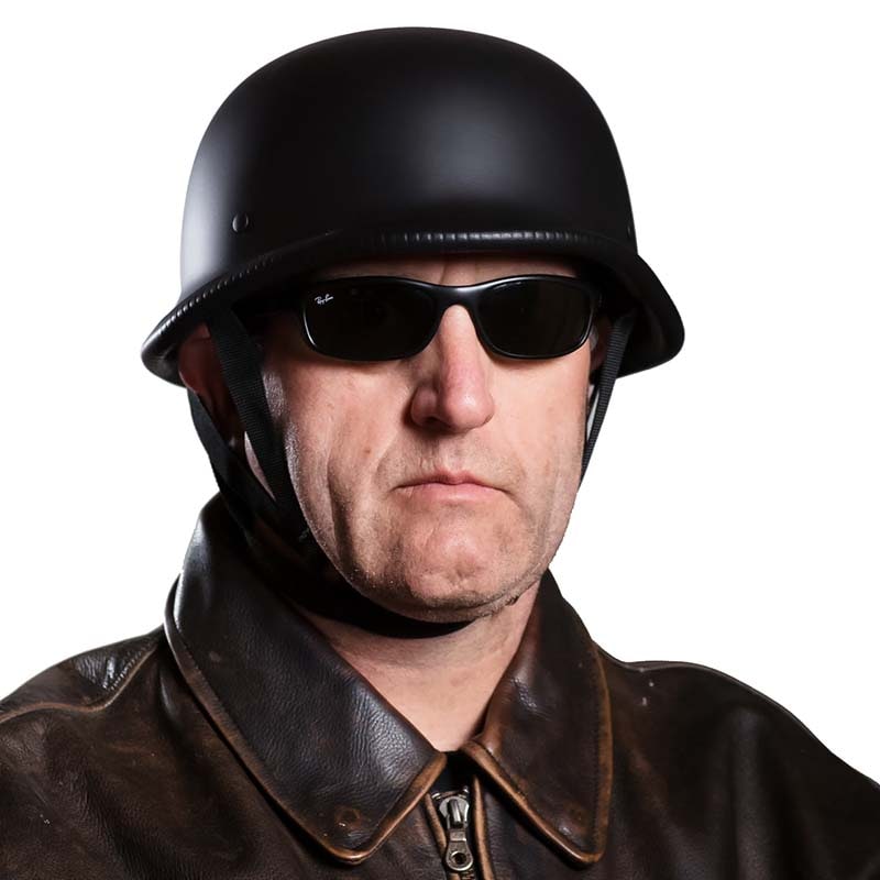 German Motorcycle Helmet Half Shell Open Face Dot Certified Lightweight with Quick Release Buckle - Image 7