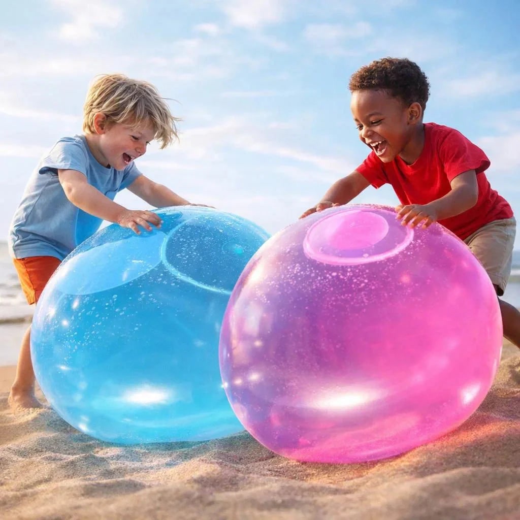 Giant Inflatable Bubble Balloon Ball with Self-Sealing Valve for Outdoor Play - Image 1