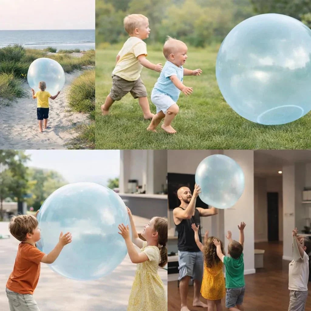 Giant Inflatable Bubble Balloon Ball with Self-Sealing Valve for Outdoor Play - Image 4