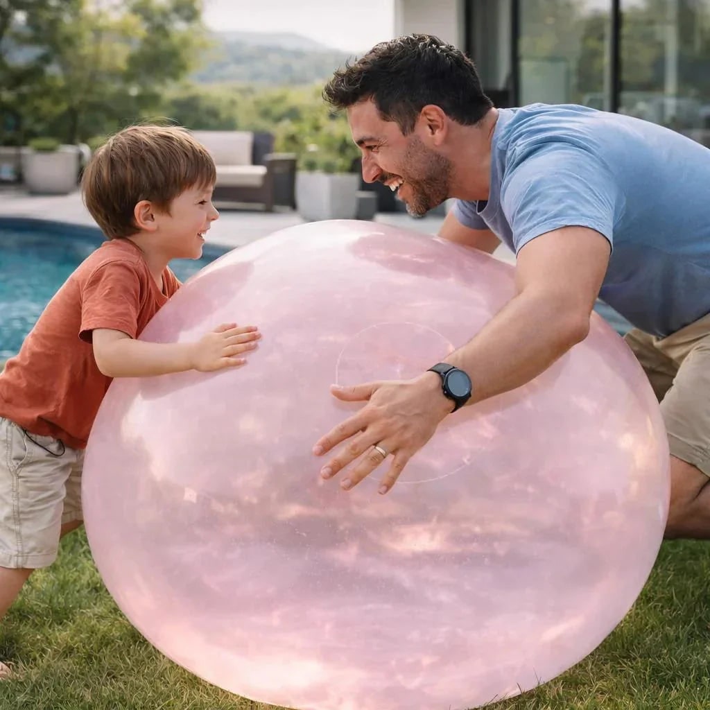 Giant Inflatable Bubble Balloon Ball with Self-Sealing Valve for Outdoor Play - Image 5