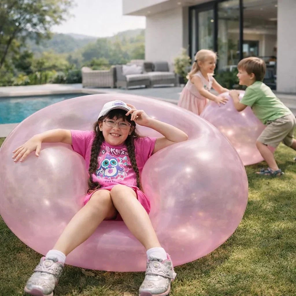 Giant Inflatable Bubble Balloon Ball with Self-Sealing Valve for Outdoor Play - Image 7