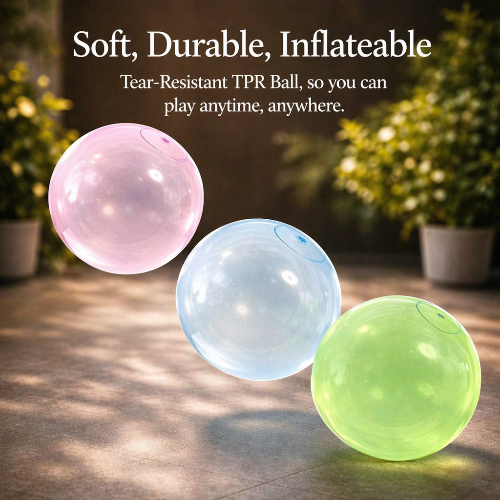 Giant Inflatable Bubble Balloon Ball with Self-Sealing Valve for Outdoor Play - Image 8