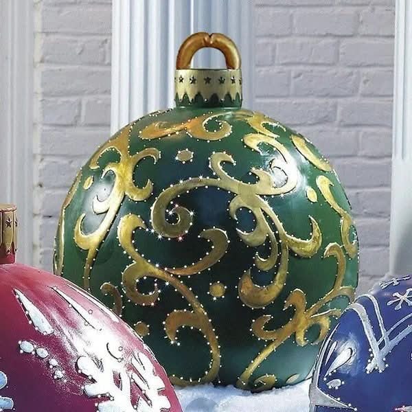 Giant Inflatable Ornament Ball with Heat-Sealed Seams for Outdoor Displays - Image 17