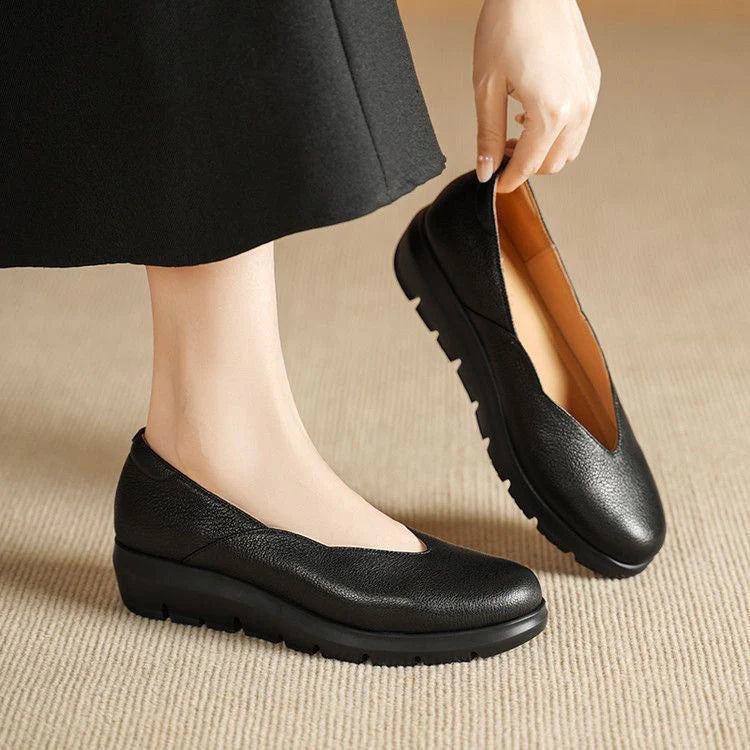 Ginevra | Ballerine Donna Ortopediche Pelle Nero
