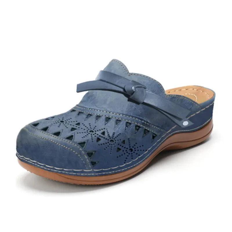 Ginevra | Zoccoli Donna Traforati Blu