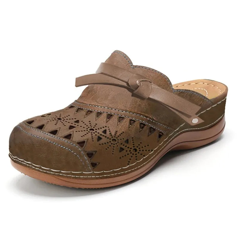 Ginevra | Zoccoli Donna Traforati Marrone