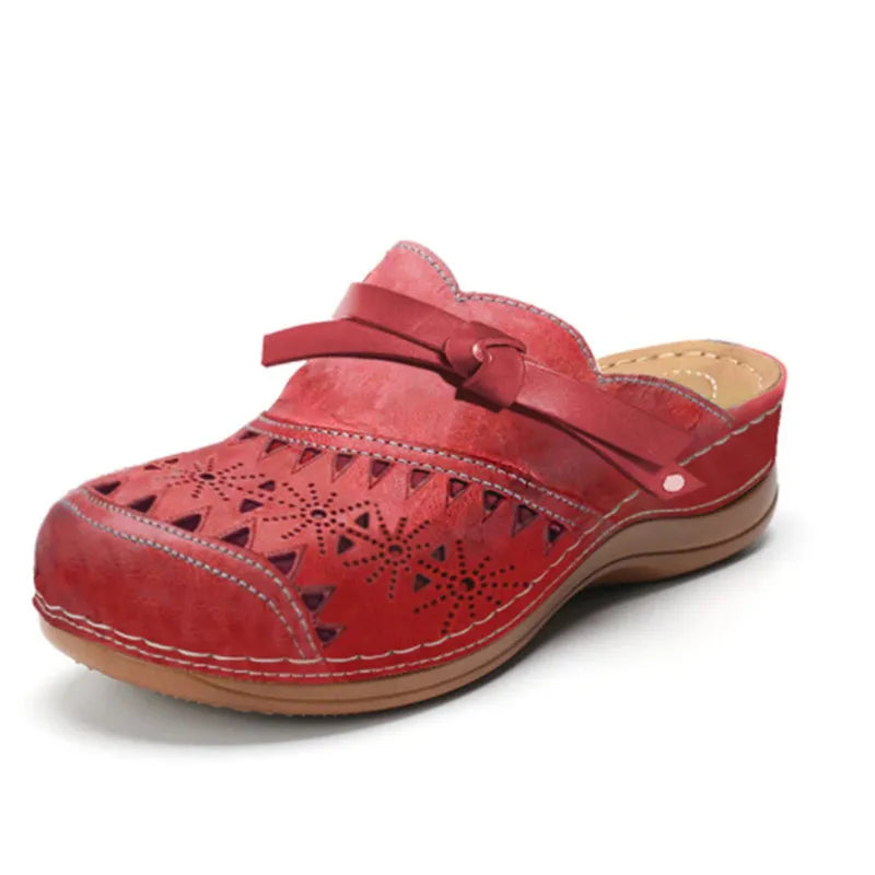 Ginevra | Zoccoli Donna Traforati Rosso