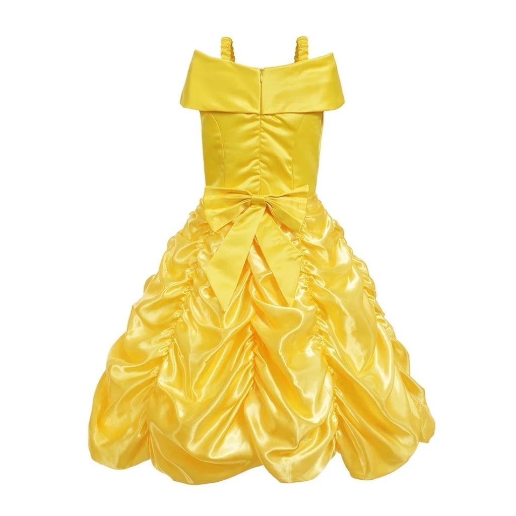 Girls' Halloween Princess Costume with Ball Gown Tiara Scepter and Accessories Set - Image 2