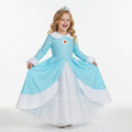 Girls' Halloween Princess Costume with Crown Wand Gloves and Accessories - Image 1