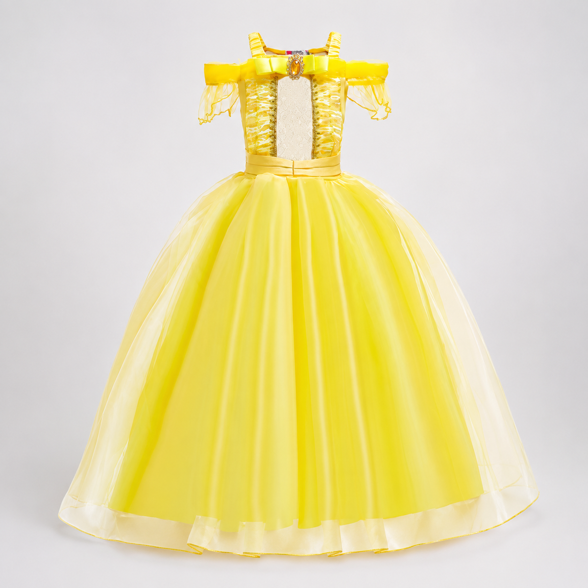 Girls' Halloween Princess Costume with Tiara Wand and Accessories for Dress Up - Image 19