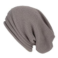 Girls' Slouchy Beanie Cap with Knit Waffle Texture - Image 4