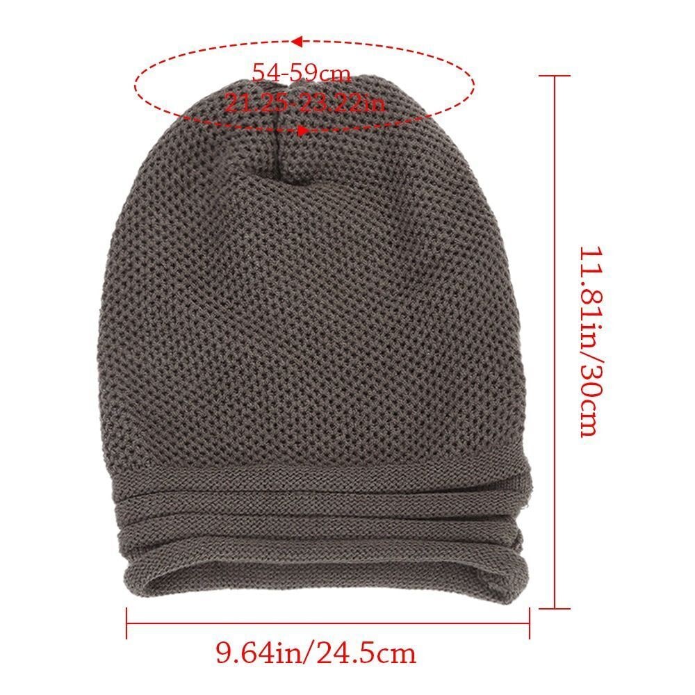 Girls' Slouchy Beanie Cap with Knit Waffle Texture - Image 7