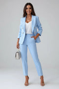 Giulia | Completo Donna Blazer Pantalone Azzurro