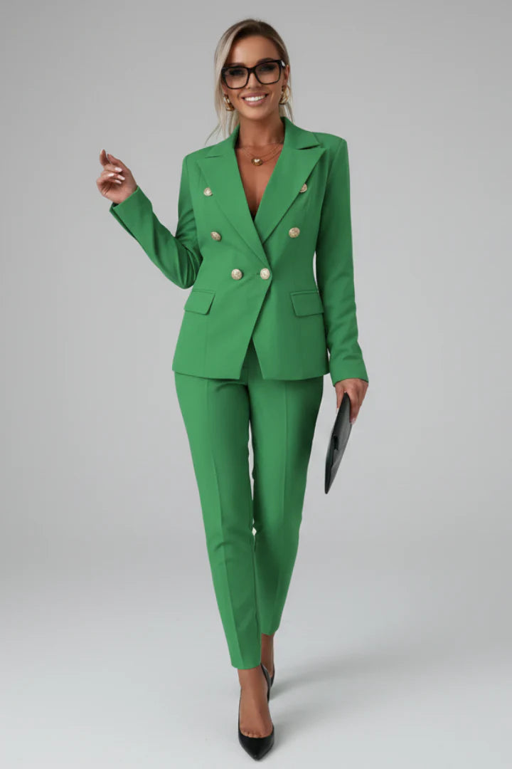 Giulia | Completo Donna Blazer Pantalone Verde