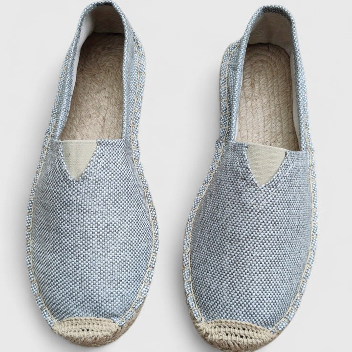 Giulia | Espadrillas Donna Tela Suola Corda Grigio