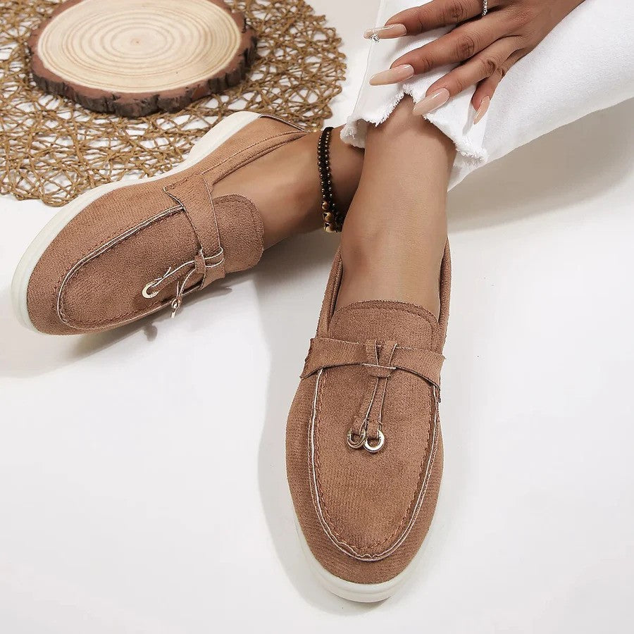 Giulia | Loafers Donna Eleganti Suede Autunno