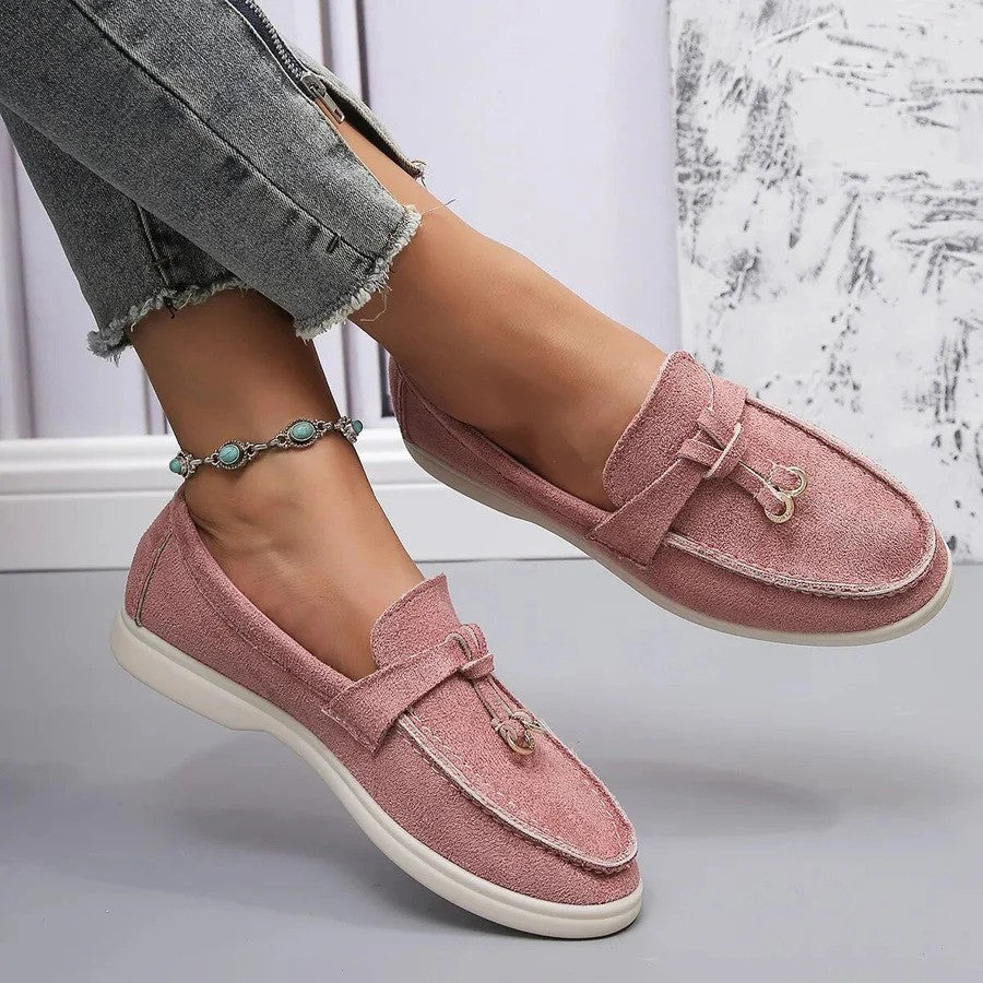 Giulia | Loafers Donna Eleganti Suede Autunno Rosa