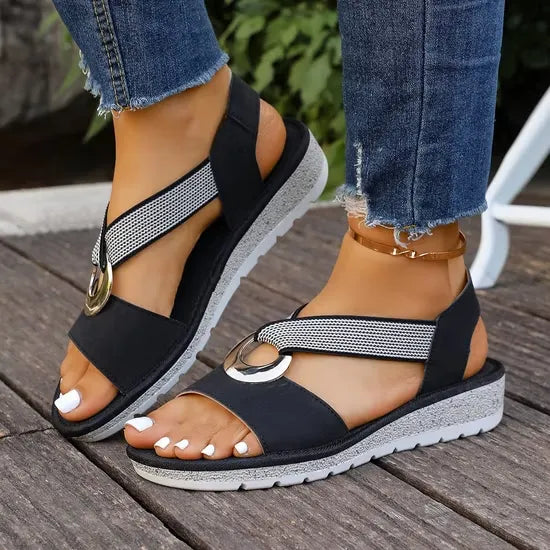 Giulia | Sandali Donna Ortopedici Fascia Intrecciata