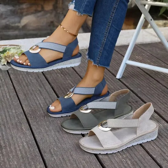 Giulia | Sandali Donna Ortopedici Fascia Intrecciata