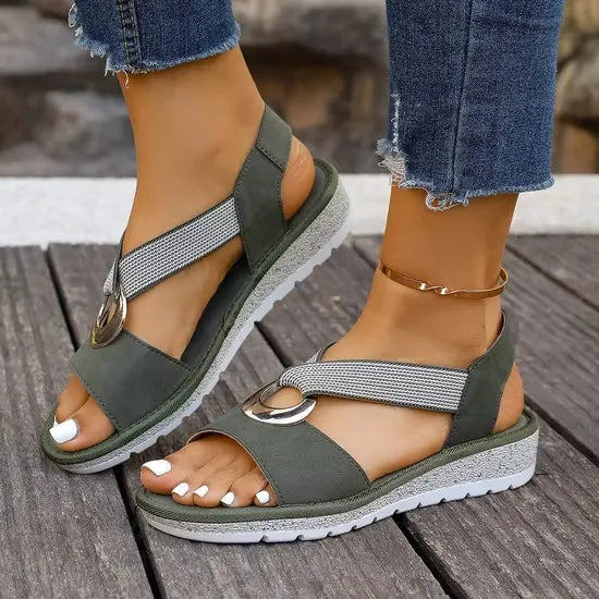 Giulia | Sandali Donna Ortopedici Fascia Intrecciata